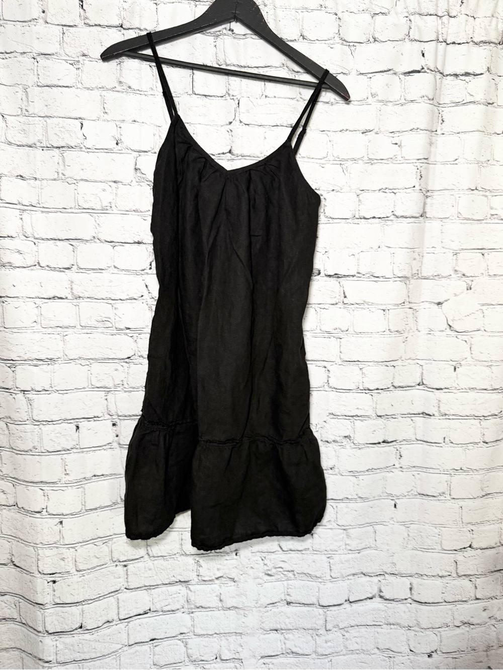 GAP Black Spaghetti-Strap Mini Dress